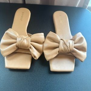 Bamboo Tan Flats Size 7
